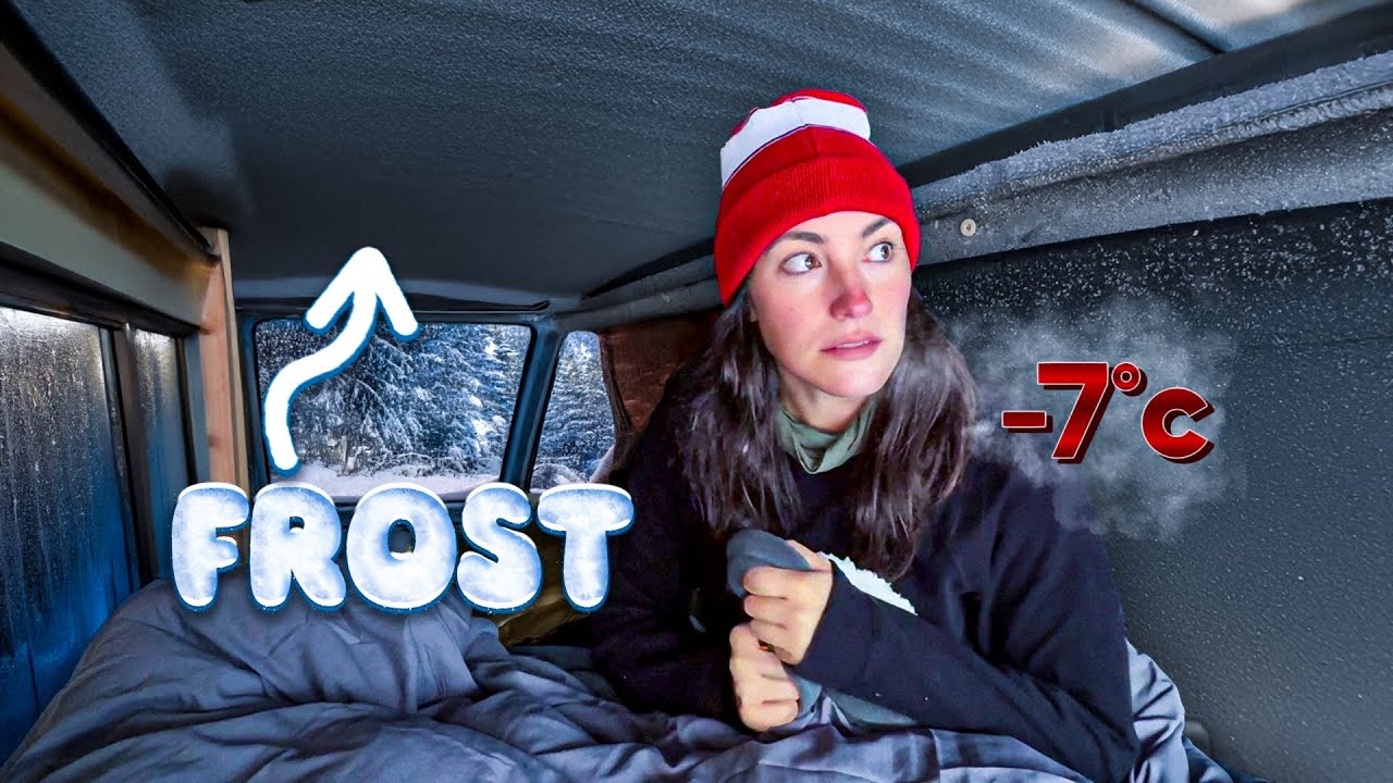 Truck camping in sub-freezing temps with no heat, just an electric blanket