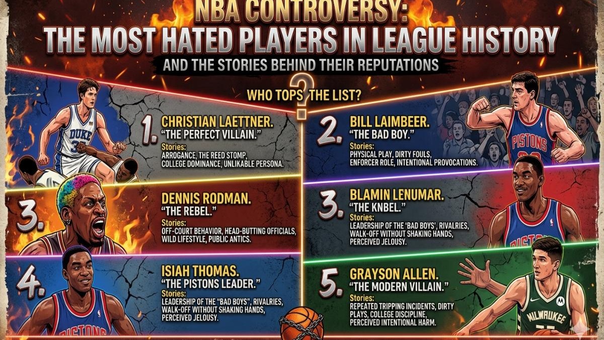 NBA controversy: The most hated players in league history and the ...