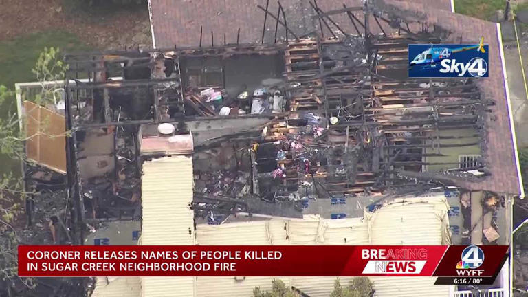 2 women, 1 child found dead after fire at Sugar Creek home, coroner says