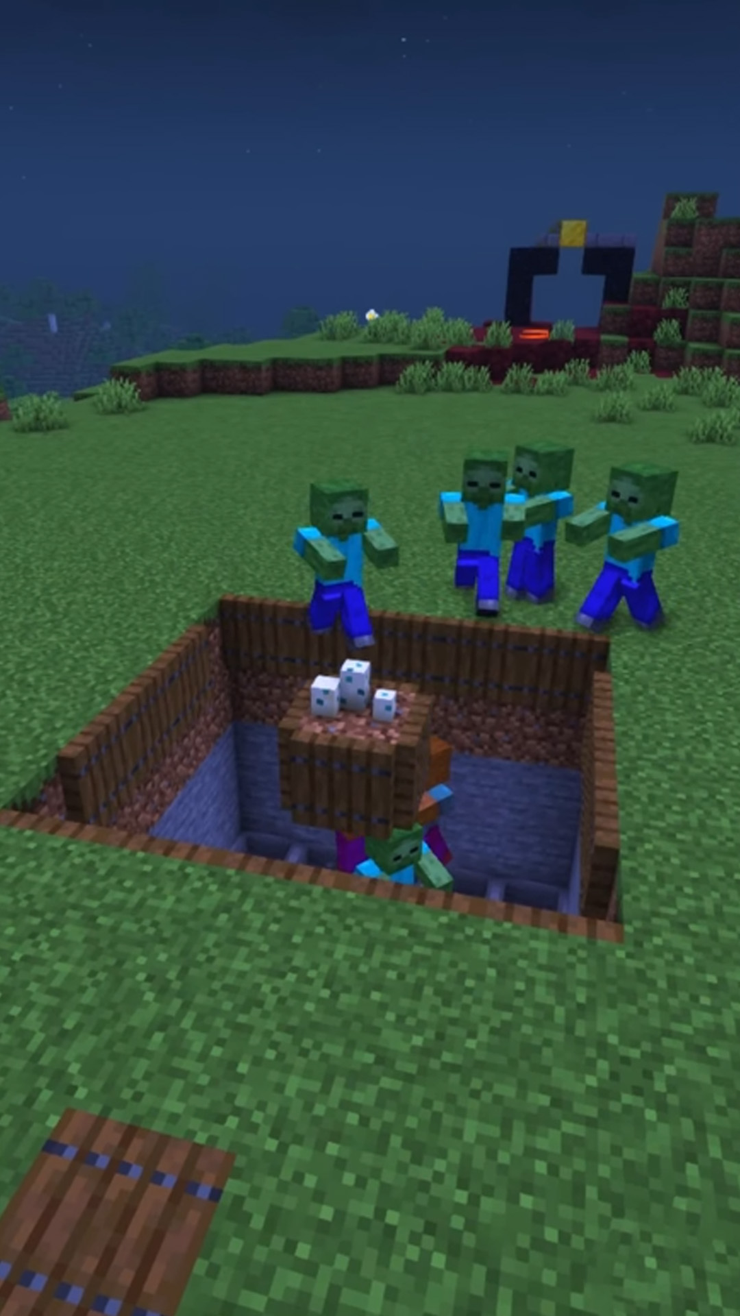 How to build a simple zombie farm in Minecraft