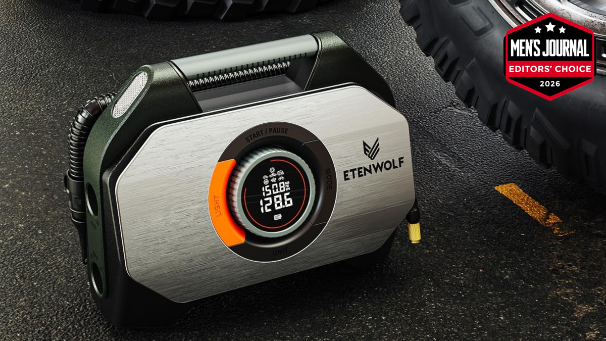 I tried this rechargeable air compressor. It actually keeps up off-road