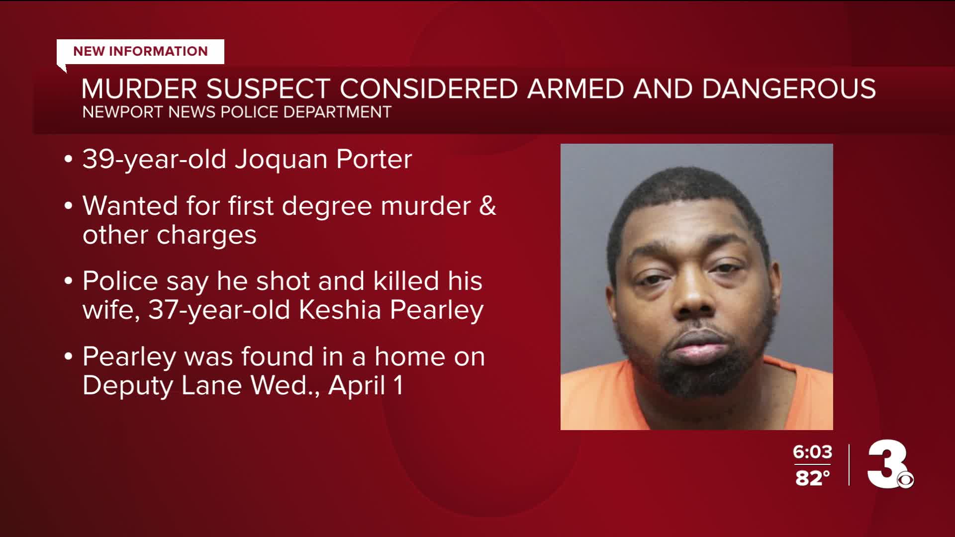 Suspect in Deputy Lane murder considered armed and dangerous: NNPD