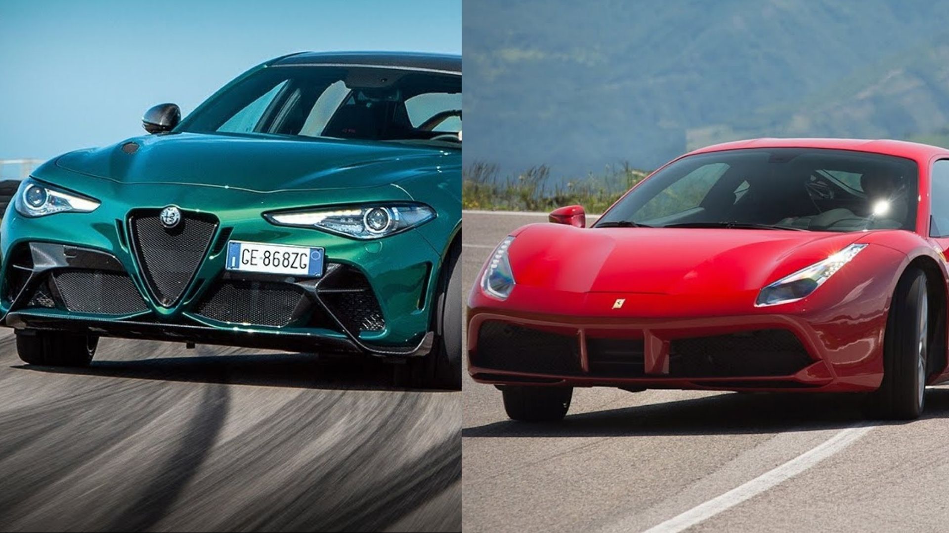 Alfa Romeo Giulia GTAm v/s Ferrari 488 GTB