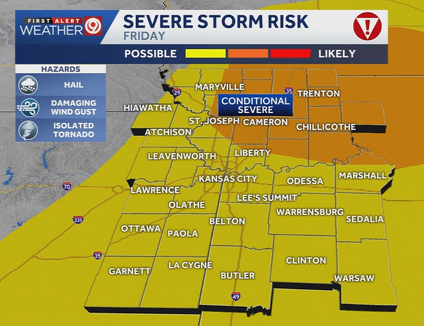 Tracking severe weather: Alert Day on Friday for severe storms in ...