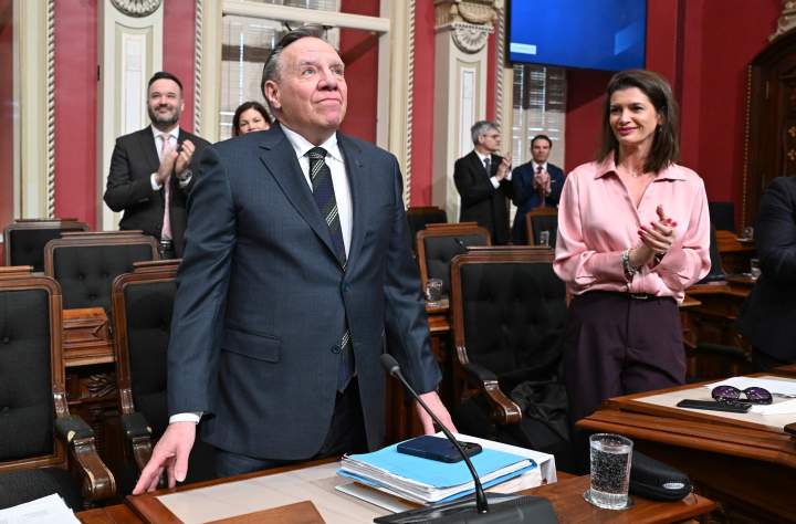 Legault attends last legislature sitting as Quebec premier after 2 ...