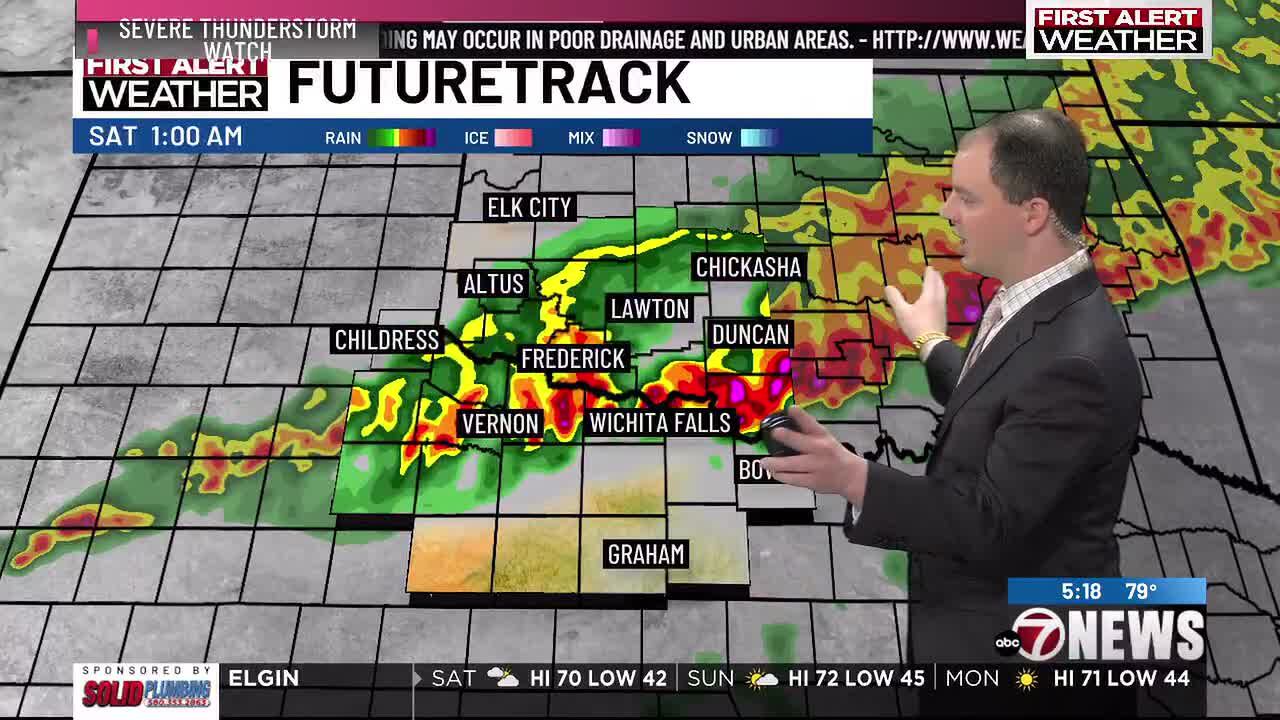 Severe storms possible going into the overnight hours with a slight ...