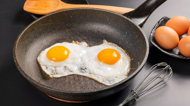For ultra-flavorful fried eggs, top them with a teaspoon of this sauce