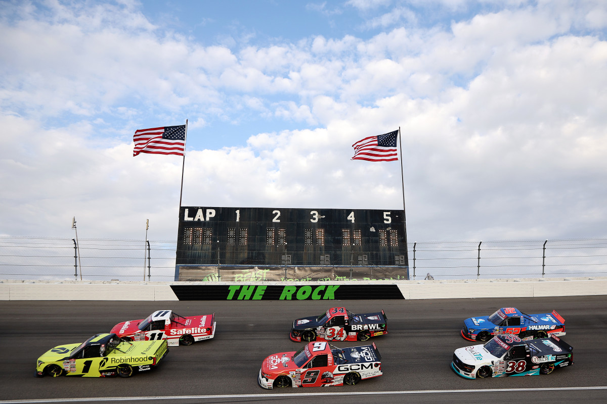 NASCAR disqualifies top-five Truck Series finisher after post-race inspection at Rockingham<br><br>