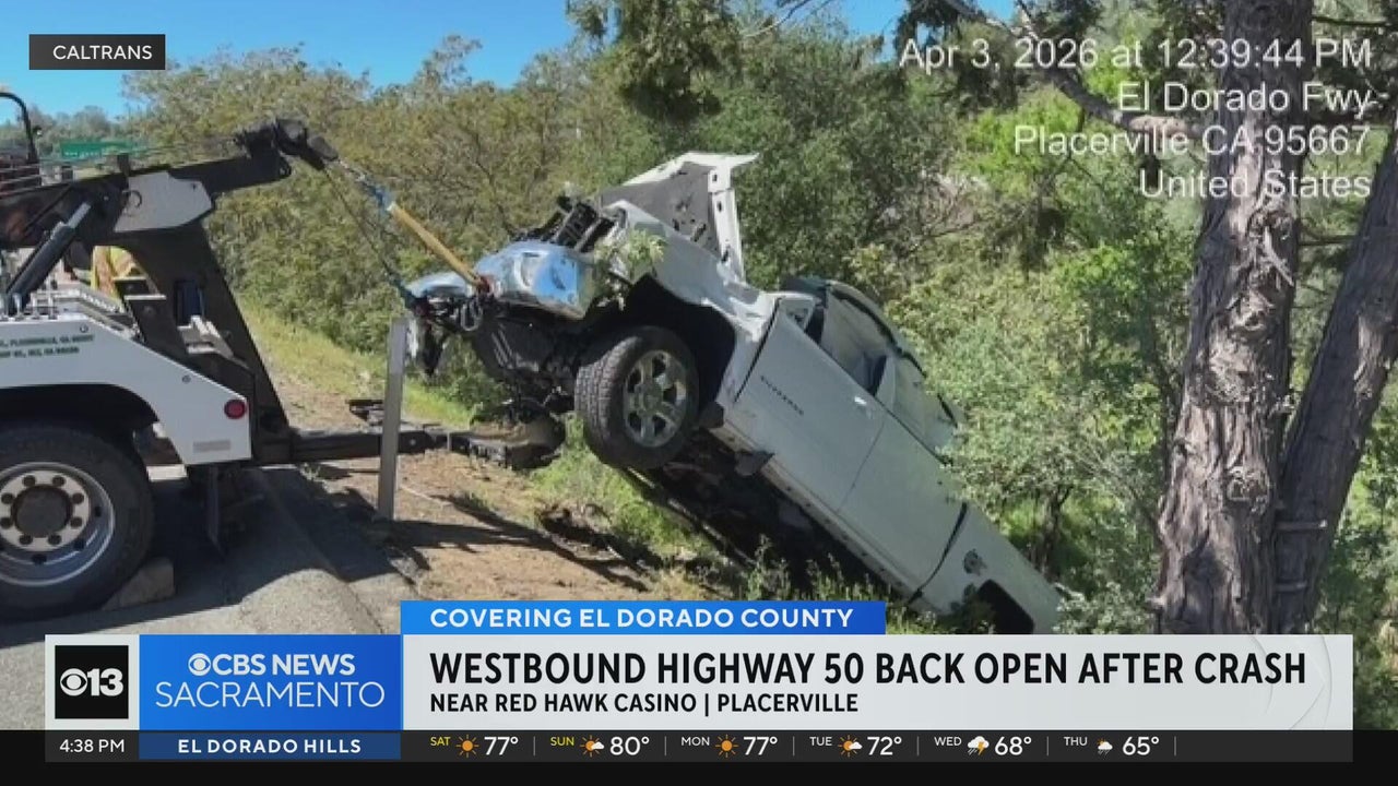 2 people airlifted to hospital after crash on El Dorado County highway