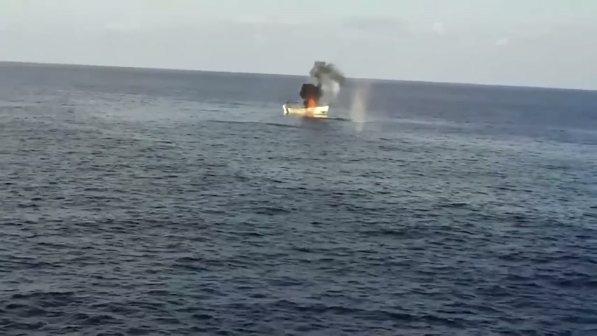 Warship engages $58 million narcotics trafficking vessel with naval gunfire