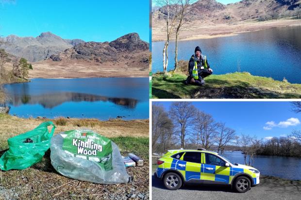 Council and police tackle litter and promote care in Lake District hotspots