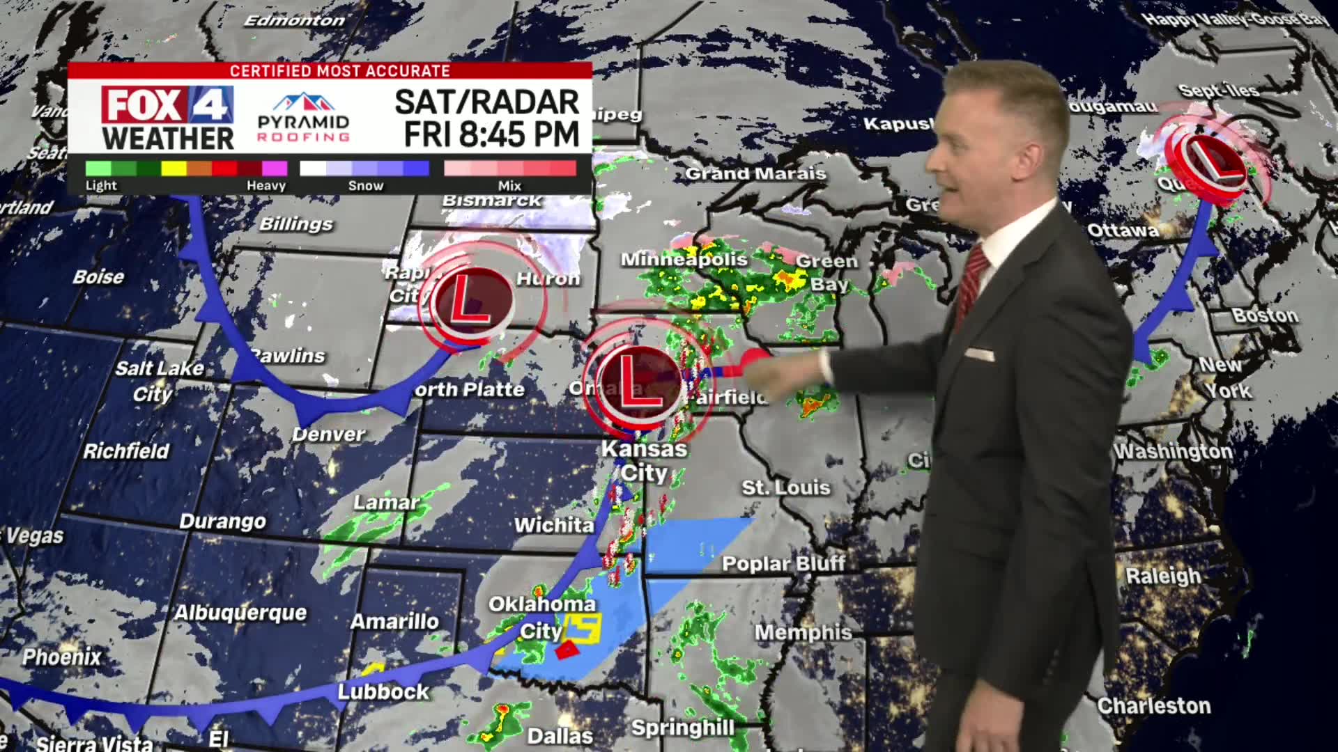Friday night forecast
