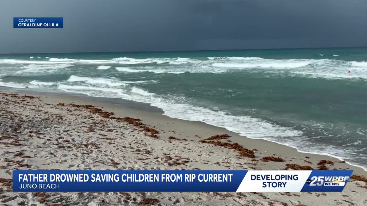 Maine man drowns saving his children from rip current in Juno Beach | Watch
