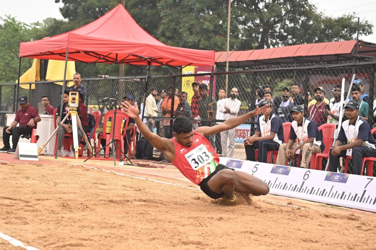 Image for Lakshadweep fisherman wins historic long jump gold at Khelo India Tribal Games