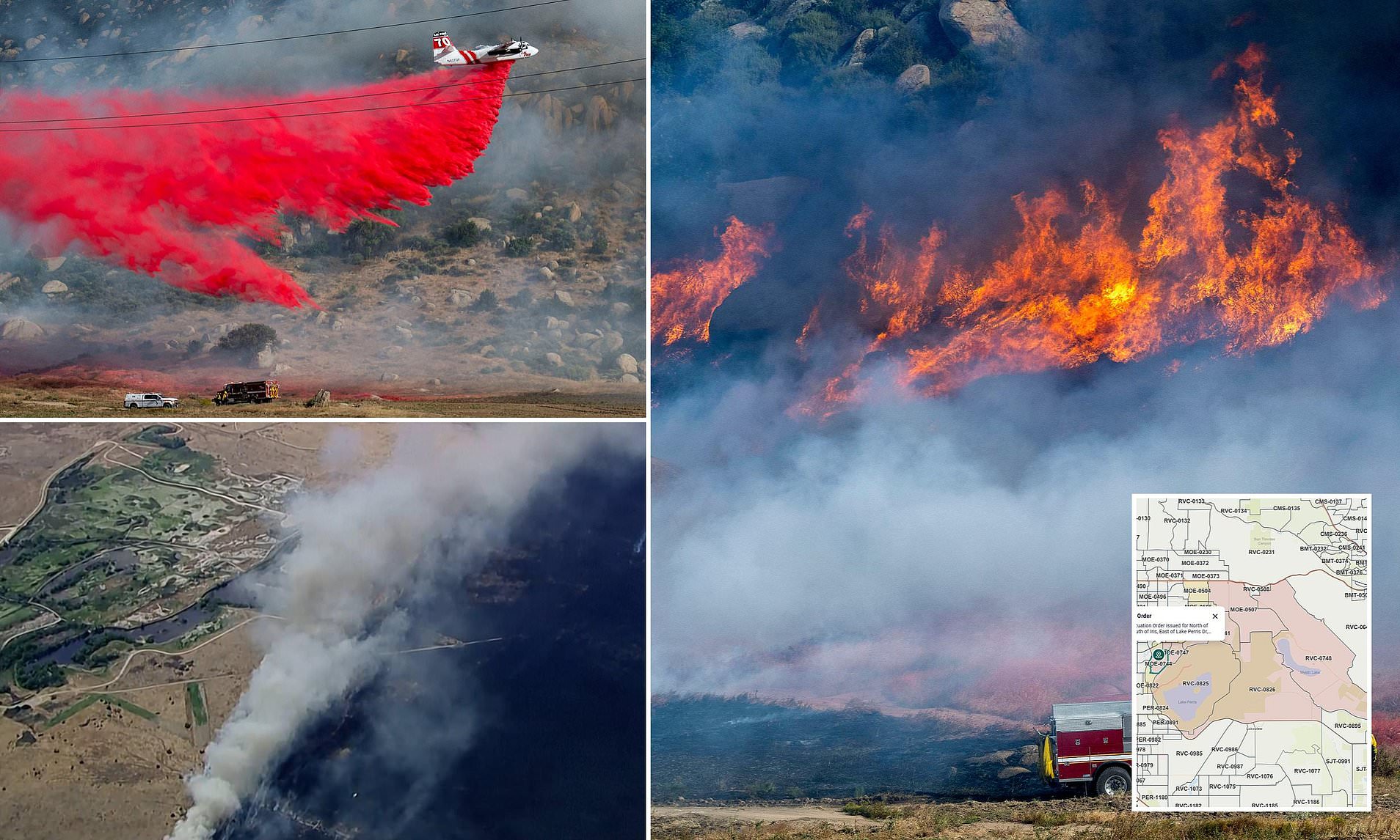 Thousands of Californians evacuated as Santa Ana winds fuel two fast ...