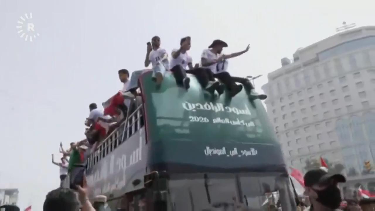 Iraqi men's team celebrate their World Cup qualification back home in ...
