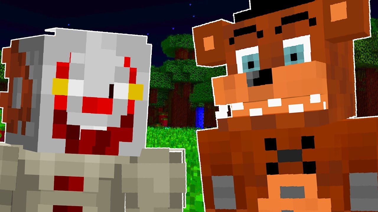 Minecraft but it’s a custom mod adventure between FNAF and IT