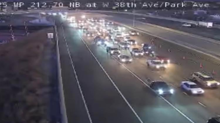 1 killed, 2 injured in crash on northbound I-25 in Denver