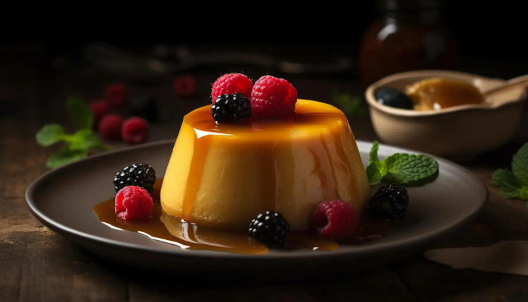 How to make smooth & creamy vanilla custard pudding at home