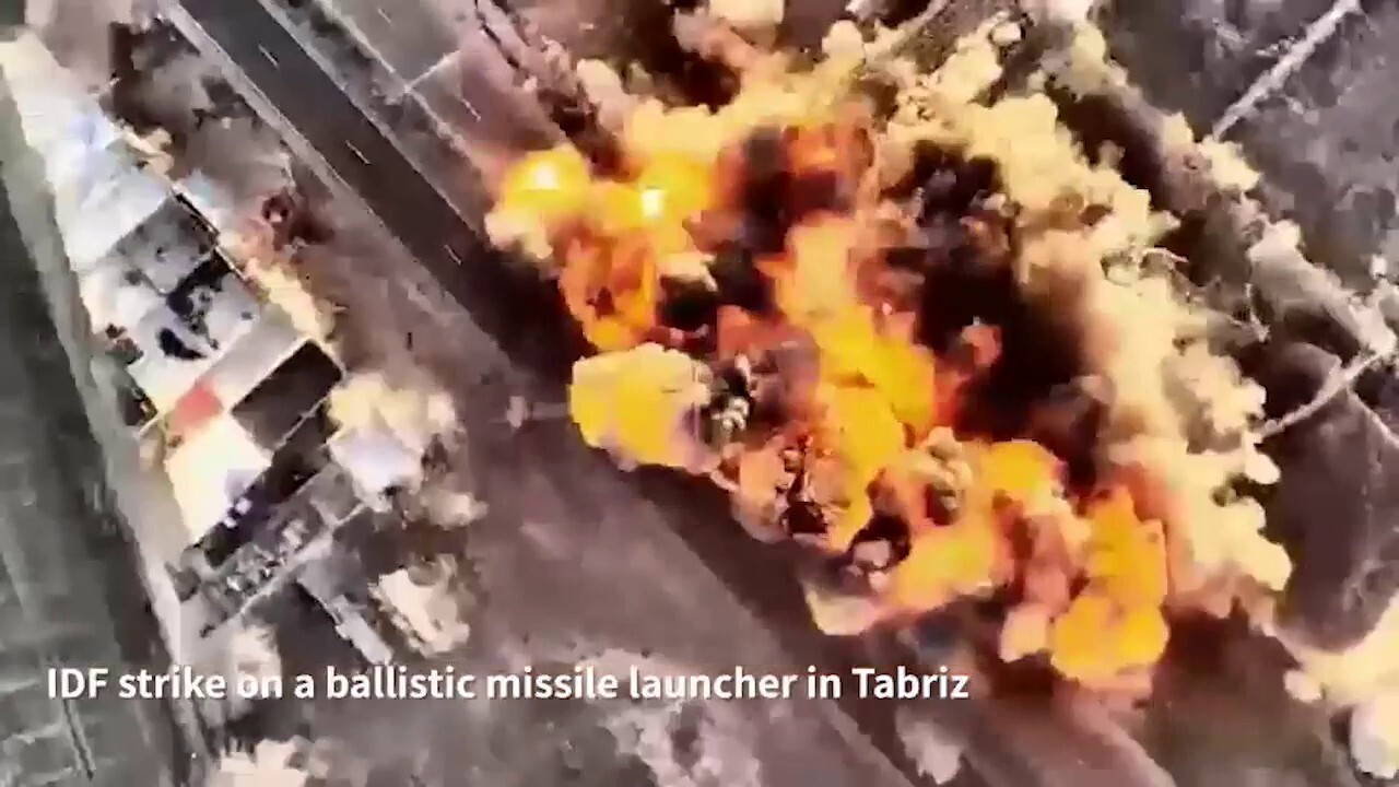 IDF video shows strike on mobile ballistic missile launcher in Iran<br>