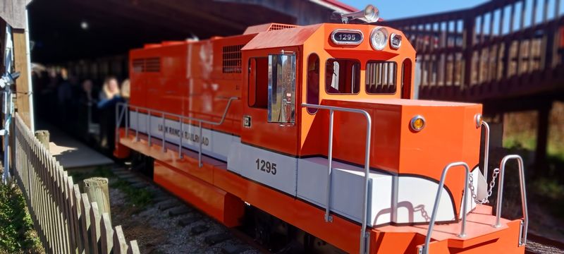 This Indiana farm features a real miniature train ride that travels ...
