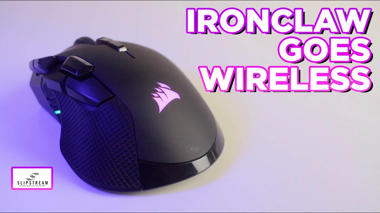 Corsair IronClaw RGB wireless gaming mouse - hits the SLIPSTREAM!