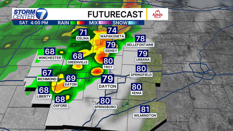 Chance of showers, storms tonight; much cooler for Easter