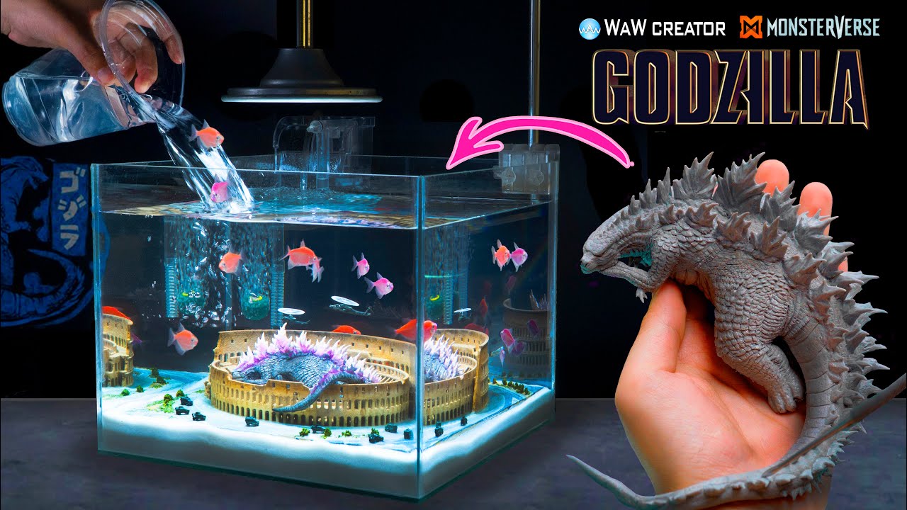 Building a stunning Godzilla aquarium diorama: sculpting, 3D printing ...