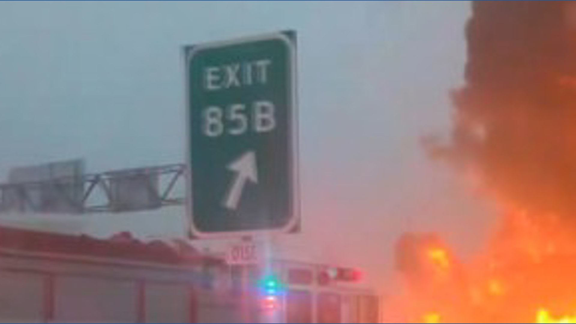 Two semi trucks crash causing tanker to catch fire, closing NB & SB US 131