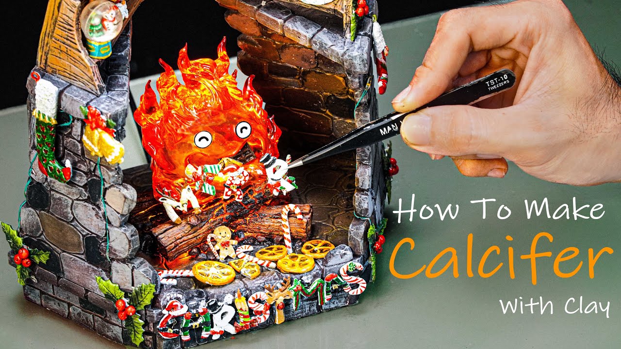 DIY Christmas Calcifer lamp: Howl's Moving Castle magic with resin ...