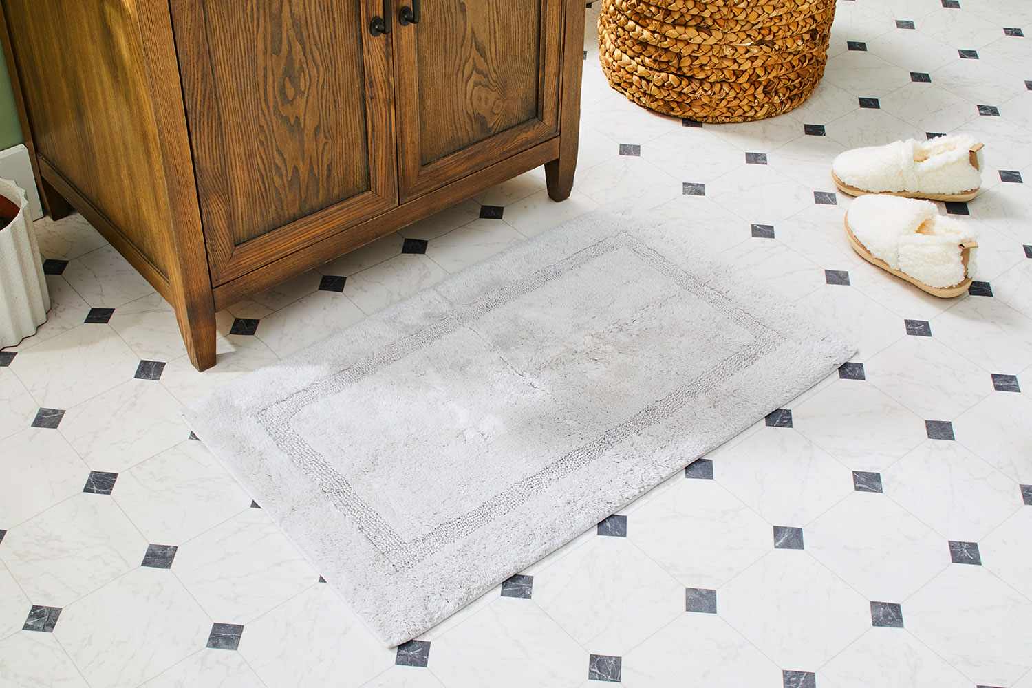 How to wash bath mats without ruining the backing
