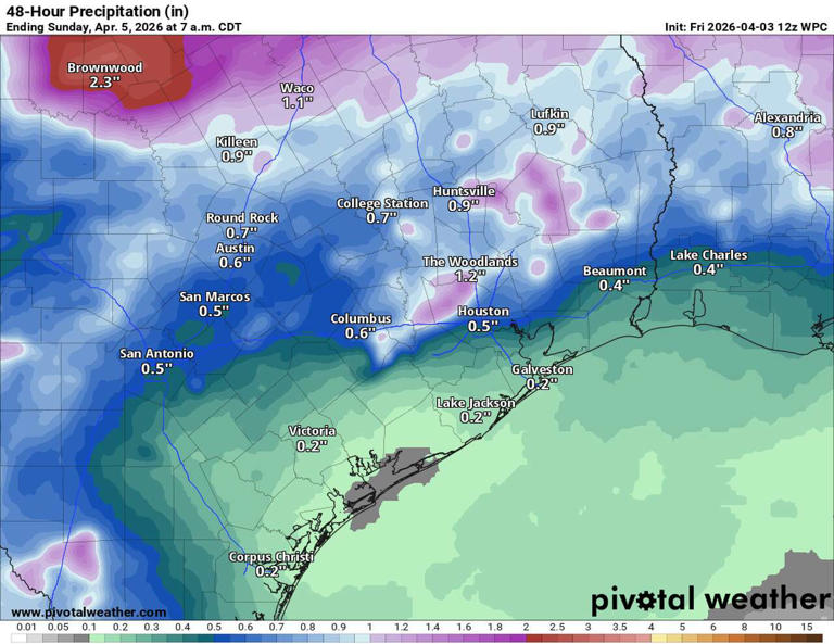 Saturday will be stormy and wet across Central Texas. Here's your hour ...
