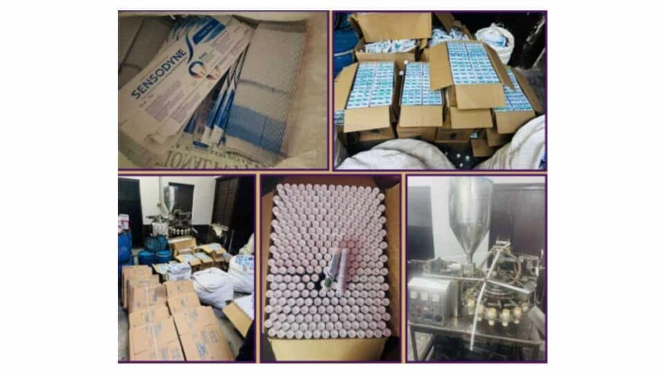 Delhi Police busts factory manufacturing fake Sensodyne toothpaste ...