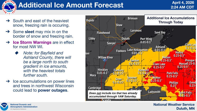Heavy, wet snow continues in Minnesota Saturday; active week ahead?
