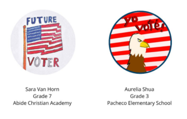 SLO County has new 'I Voted' stickers. See the 4 winning student designs