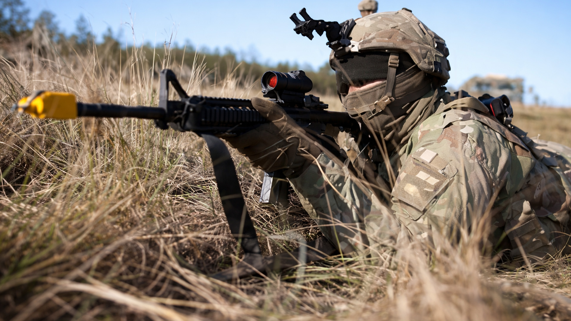 US Army units enter realistic combat training area