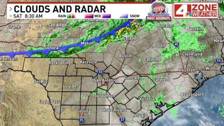 Cold front brings heavy rain, gusty winds as temps drop