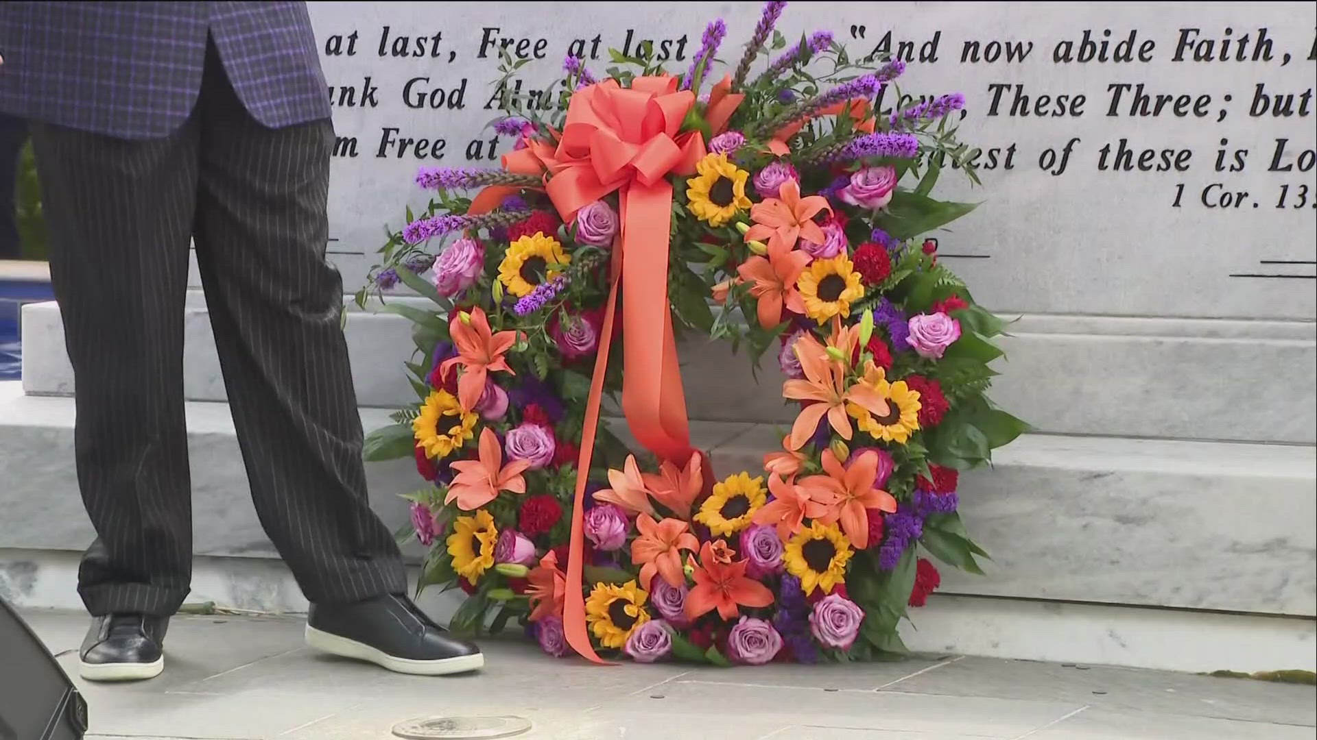 Wreath-laying ceremony marks 58 years since assassination of Martin ...