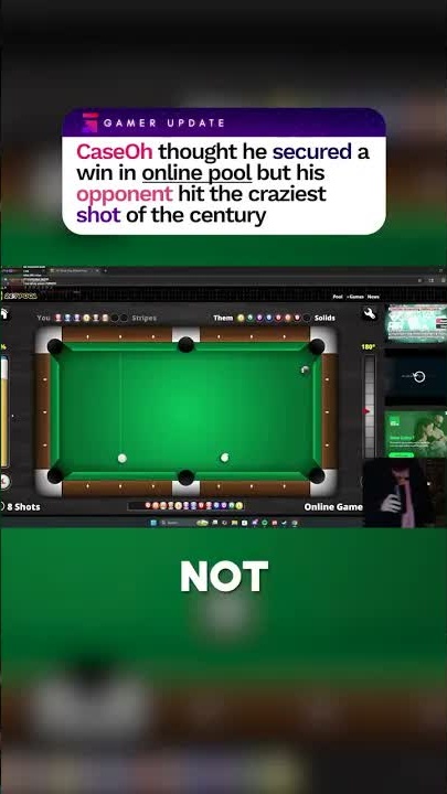 CaseOh thought he secured a win in online pool #CaseOh #gaming