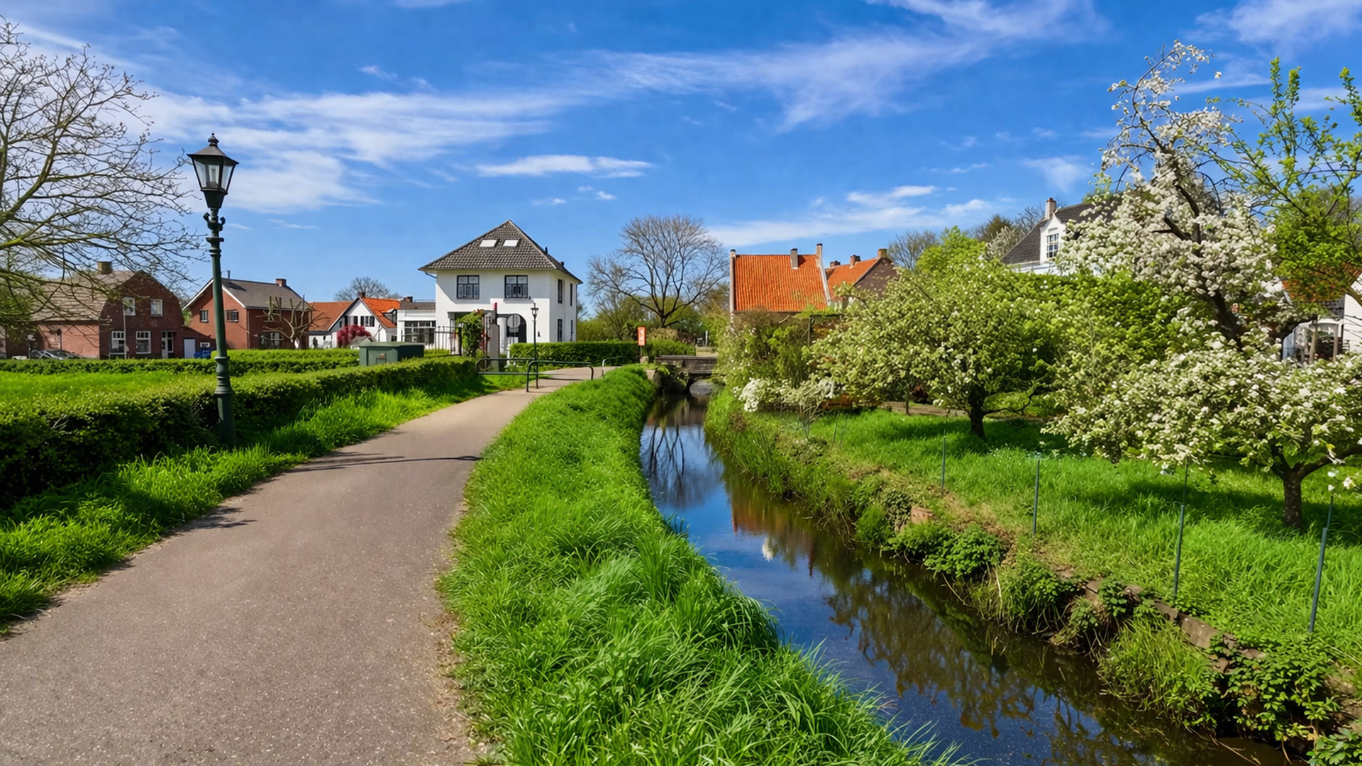 Thorn Netherlands white village scenic walk (4K)
