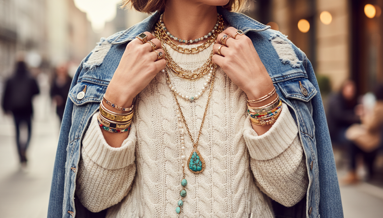 Why over-accessorizing is casual fashion’s bold new statement