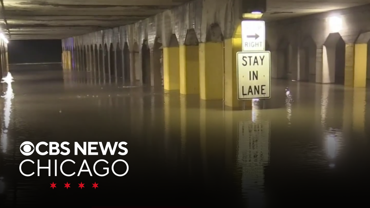 Overnight rain leaves roadways flooding in south Chicago suburbs