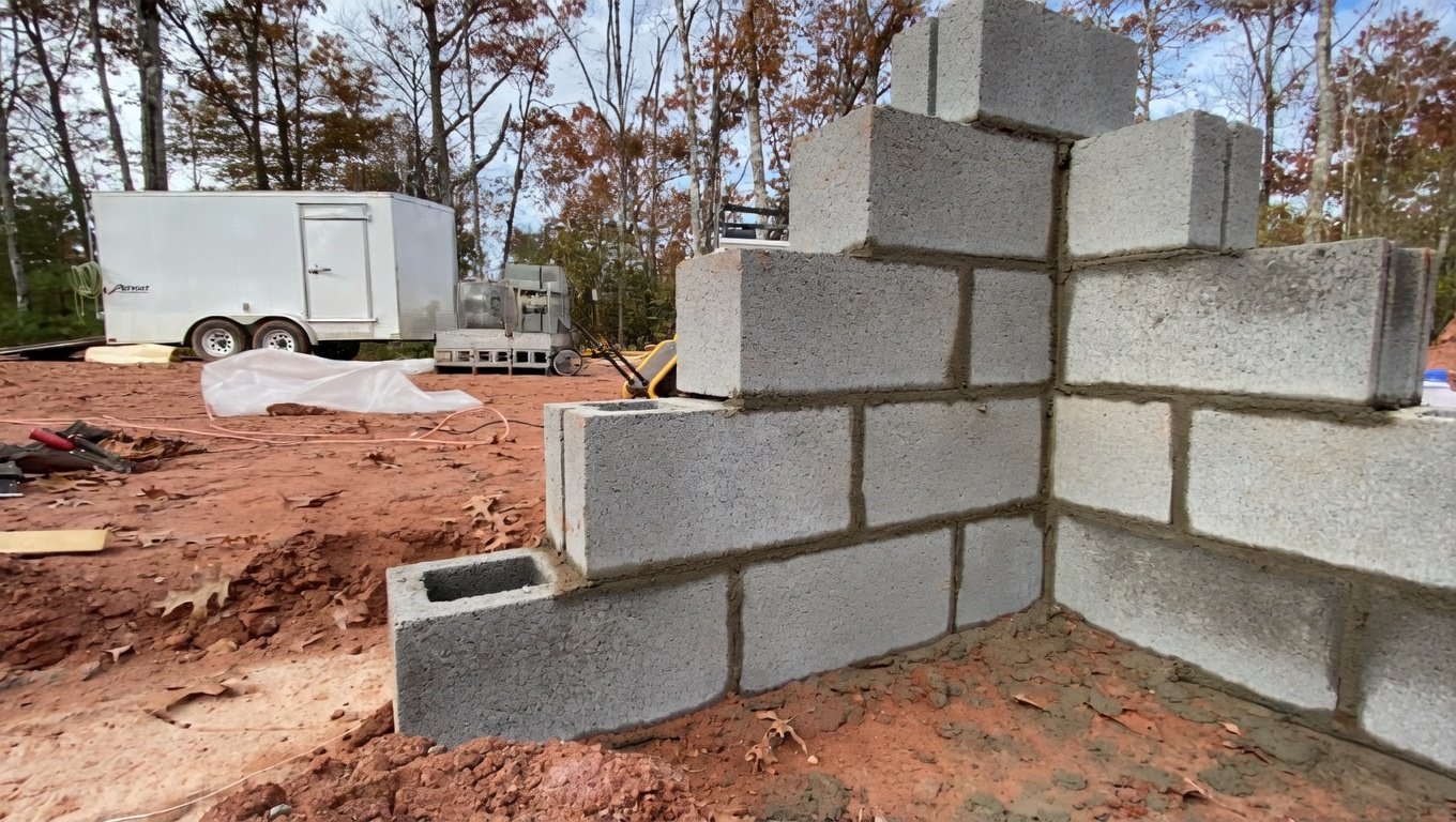 Two days of laying blocks | Basement build