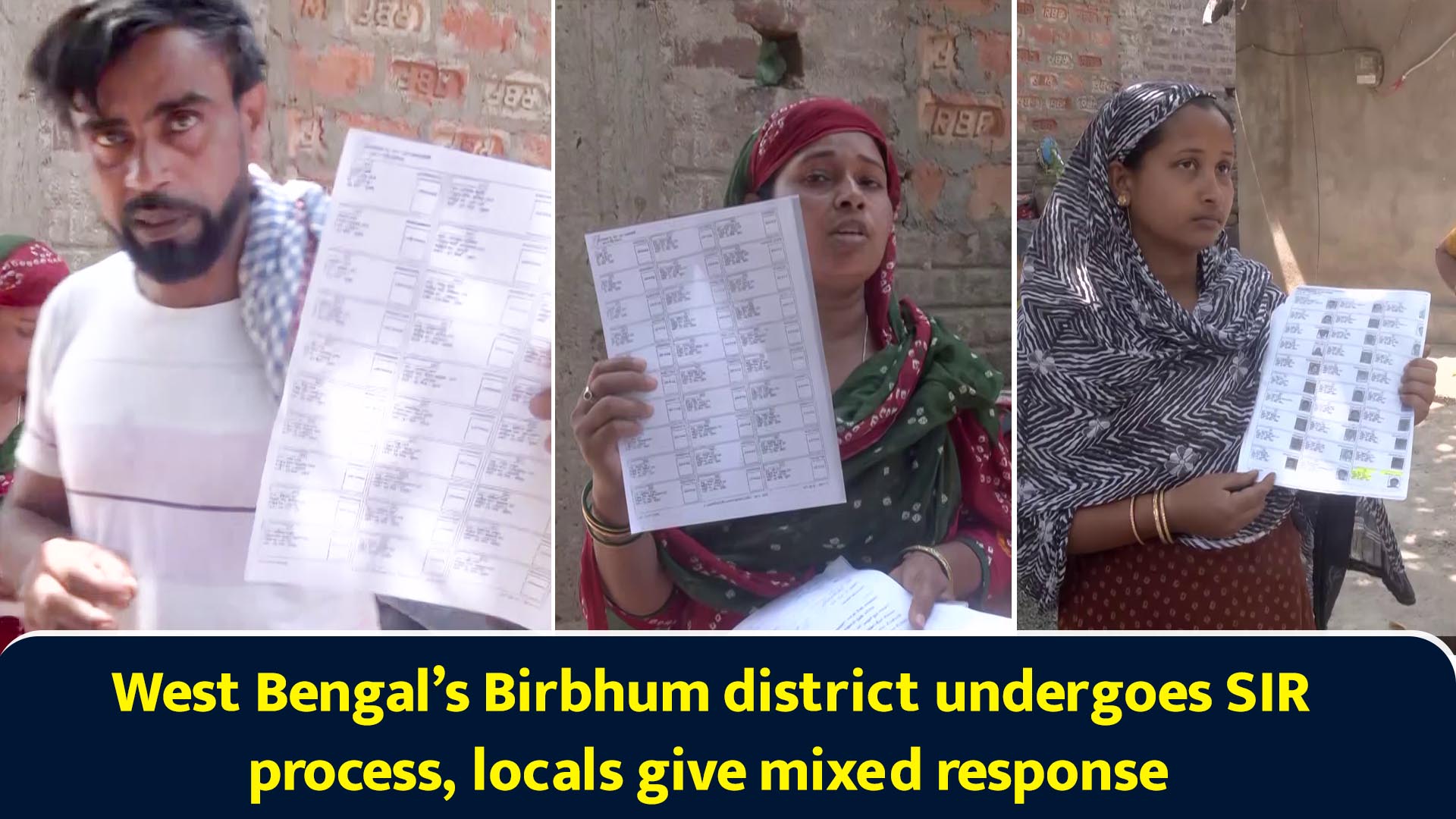 West Bengal’s Birbhum district undergoes SIR process, locals give mixed ...