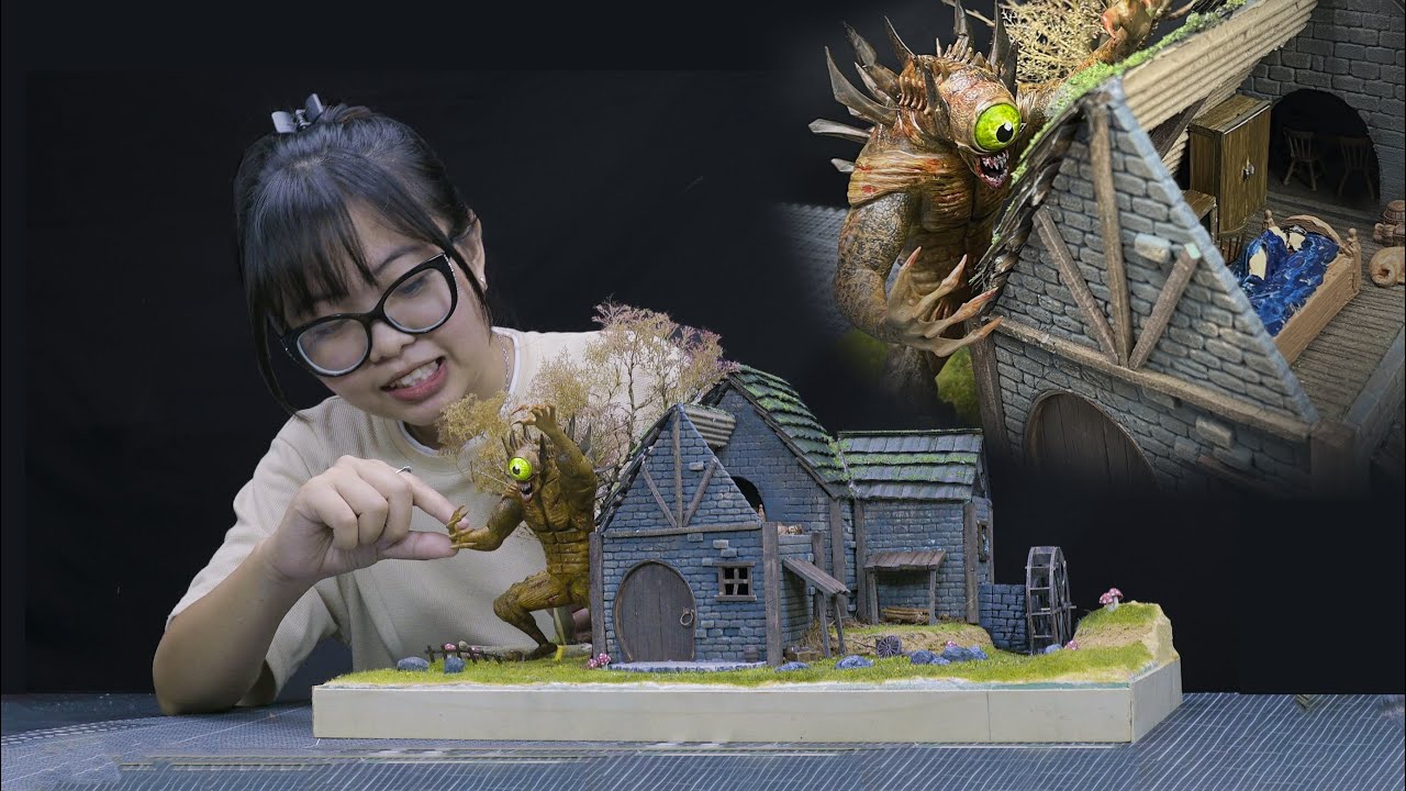 Building a spooky diorama: 3D printing & crafting a creepy monster scene