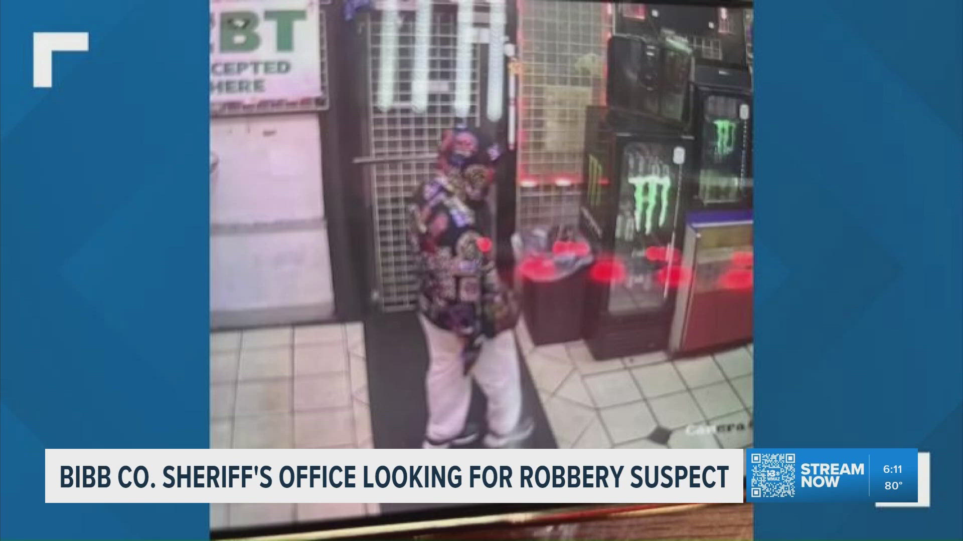 Sheriff's office looking for armed robbery suspect in Macon
