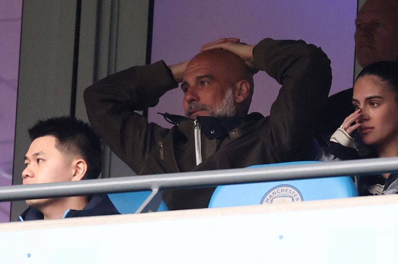 Pep Guardiola's face says it all as Man City-Liverpool hit by VAR ...