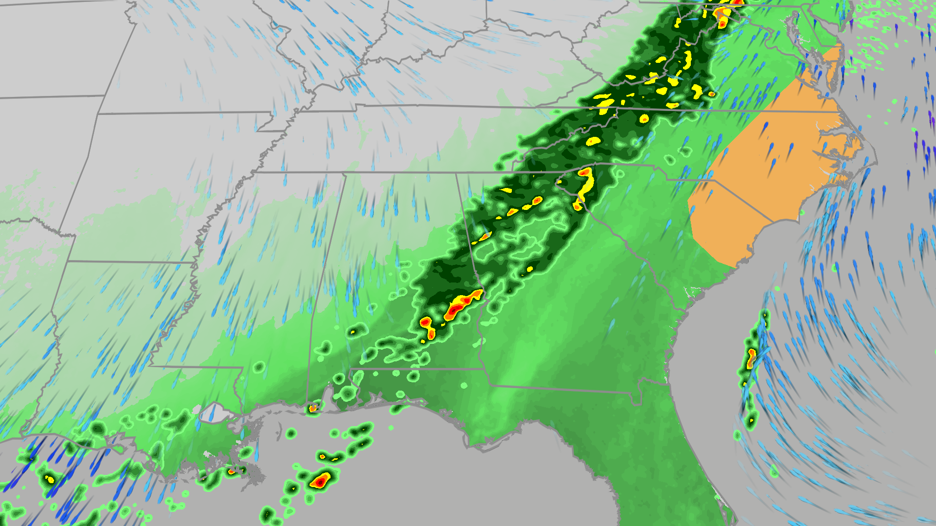 Severe storms, flood threat for Southeast this weekend