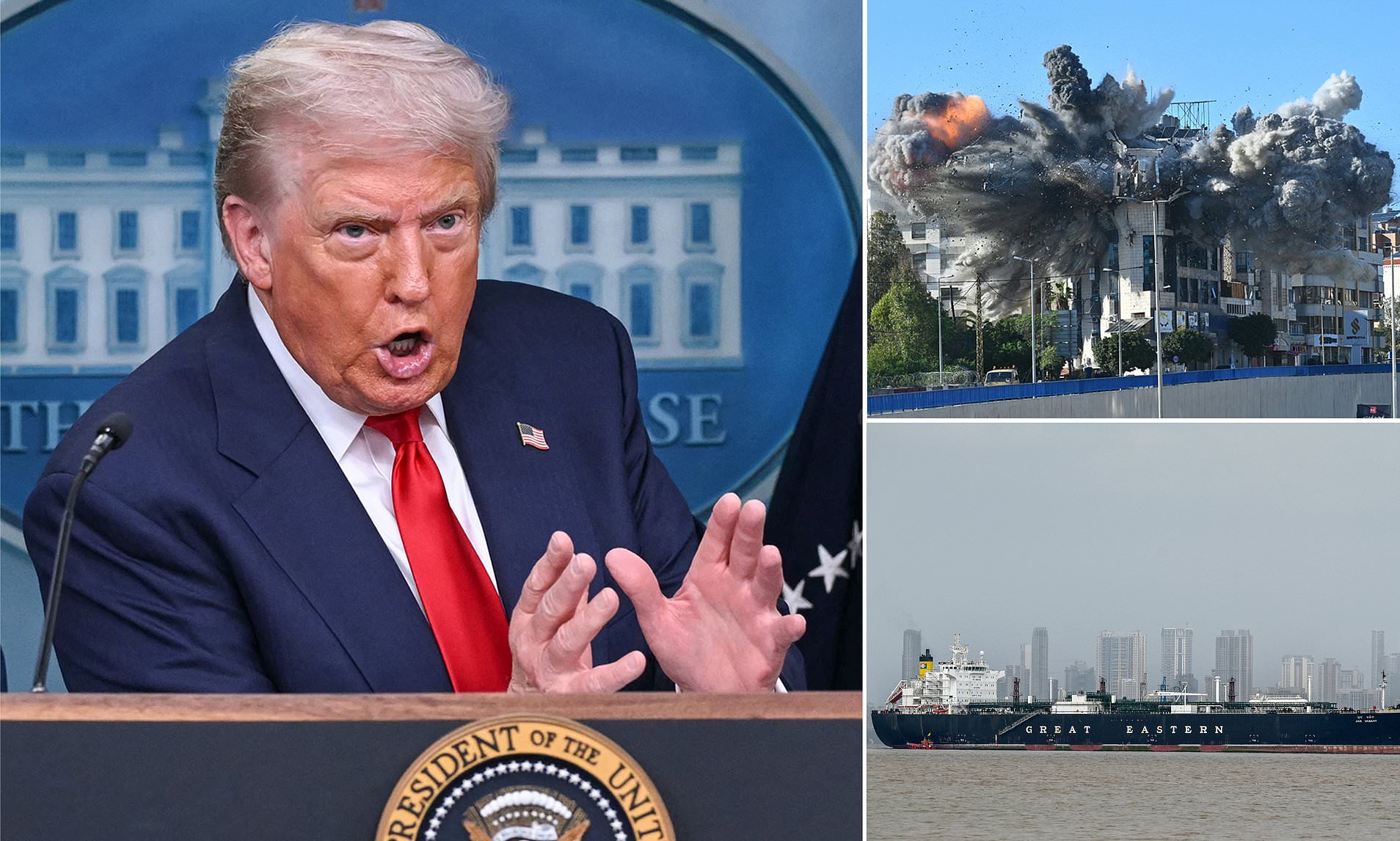 Trump issues bloodcurdling misspelled threat to Iran over Strait of Hormuz