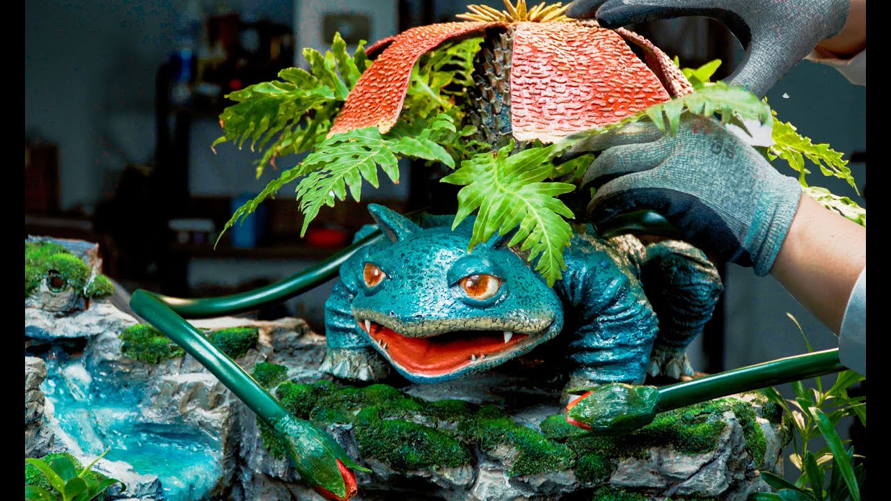Building a functional Bulbasaur diorama: 3D pen art, mist sprayer ...
